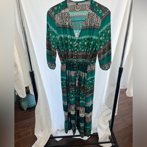 Womens long boho dress - Picture 1 of 5
